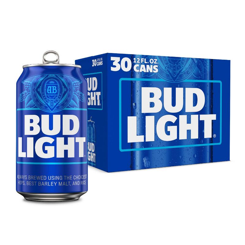 Bud Light Beer - 30pk/12 fl oz Cans, 1 of 12