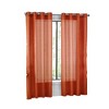 GoodGram Basic Home Grommet Top Single Sheer Window Curtain Panel - 2 of 2