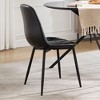 NicBex Modern Upholstered Faux Leather Dining Chairs Set of 2/4 with High Backrest,Stylish Office Chairs,Living Room Side Chairs - 4 of 4
