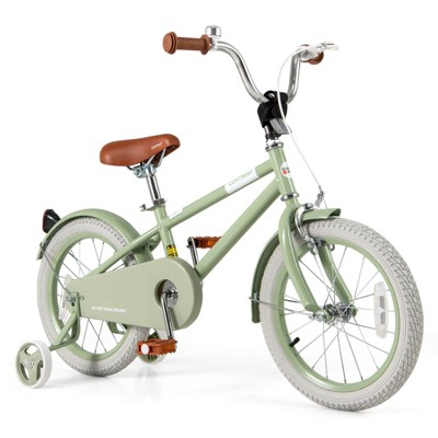 Infans 16" Kids Bike w/Adjustable Saddle Handlebar Removable Training Wheels Handbrake