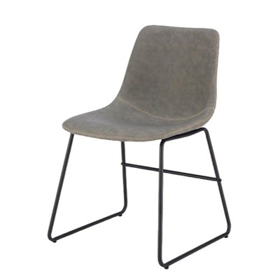 Infurnic Accent Chairs, Modern Chairs Set with Sturdy Legs, for Kitchen and Dining Room, Gray, 22"*20.5"*33.9"