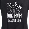 Women's - Instant Message - Rockin The Dog Mom and Aunt Life Short Sleeve Graphic T-Shirt - 2 of 4