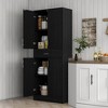 Aghana Digitals 71" Freestanding Kitchen Pantry Cabinet with 4-Tier Adjustable Shelves, Drawer, - 2 of 4