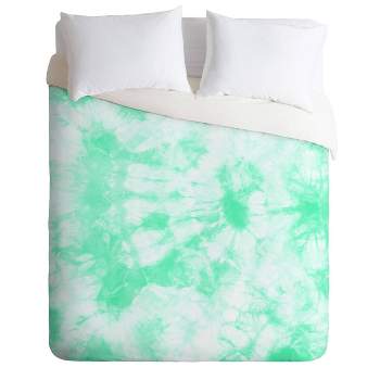 Amy Sia Tie Dye 3 Mint Comforter Set - Deny Designs