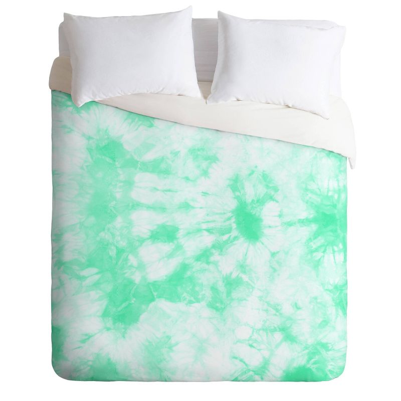 Amy Sia Tie Dye 3 Mint Comforter Set - Deny Designs, 1 of 8