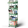 Tree City 5-Tier Rolling Cart with Drawer, Space-Saving Mobile Organizer for Kitchen- 330lbs Capacity - 2 of 4