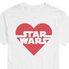 Men's - Star Wars - Valentine Heart Logo Short Sleeve Graphic T-Shirt - 2 of 4