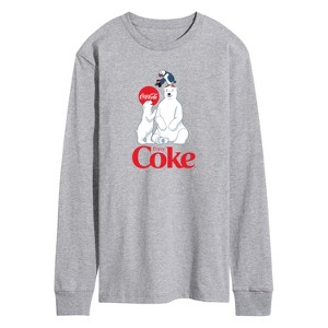 Men's - Coca Cola - Polar Bears and Puffin Long Sleeve Graphic T-Shirt - 1 of 3