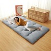 Japanese Floor Futon Mattress - Thick Tatami Sleeping Pad for Twin/Full/Queen, Portable Lounger Bed - 4 of 4