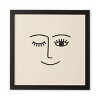 Summer Sun Home Art Wink Framed Wall Canvas Black/Cream - Deny Designs - 4 of 4