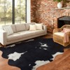 Faux Cowhide Rug 61x74.8 Inch, Western Animal Skin Carpet for Living Room Bedroom, Cowboy Cowgirl Home Decor - 2 of 4