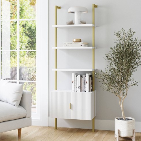 Wood and deals gold bookshelf