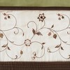 Elegant Floral Embroidered Window Panel, All Season Textured Light Filtering Curtain fits Various Room Decor - 4 of 4