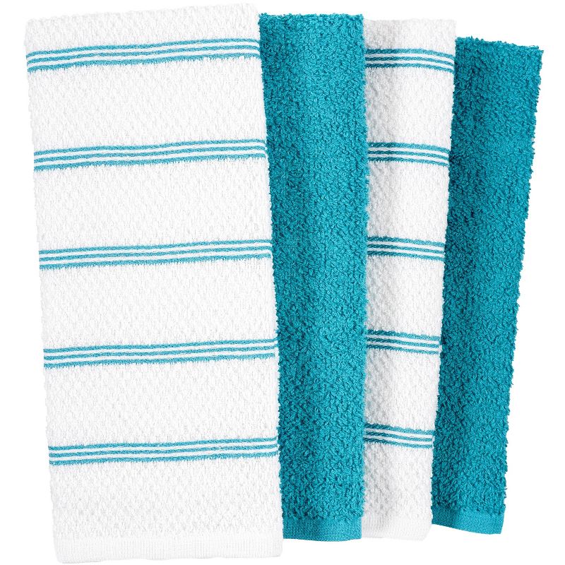 KAF Home Pantry Set of 8 Piedmont Kitchen Towels | Set of 8, 16x26 Inches | Ultra Absorbent Terry Cloth Dish Towels, 3 of 6