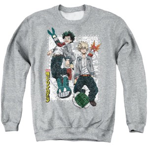 My Hero Academia Deku and Bakugo Adult Crewneck Sweatshirt - 1 of 4