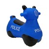 BounceZiez Inflatable Bouncy Ride-On Hopper with Pump - Police Car - 3 of 4