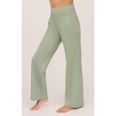 Yogalicious Womens Lux Mia High Elastic Free Waist Flare Leg Pant - Navy  Blazer - X Large : Target