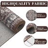 Vintage Medallion Runner Rug - Washable, Ultra-Soft, Non-Slip, Non-Shedding, Oriental Distressed Accent for Hallway - 2 of 4