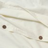 Artisan Wash Boho 100% Cotton Crisp Percale Duvet Cover Set by Blue Nile Mills - 4 of 4