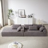 VASIP Modern 108" L-Shaped Chenille Combination Sofa with 6 Pillows， Free Combination Sofa Couch for Living Room，Bedroom（Left Chaise） - 4 of 4