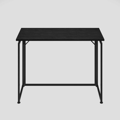 Black Particle Board Foldable Computer Desk