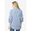 Woman Within Perfect Three Quarter Sleeve Shirt - 3 of 4