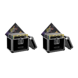 Odyssey KROM Stacking Transport Case for 70, 12 Inch Vinyl LPs, Black (2 Pack) - 1 of 4