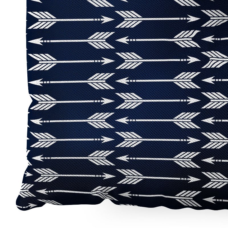 Little Arrow Design Co Arrows On Navy Square Floor Pillow - Deny Designs, 3 of 5