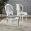 Upholstered Dining Chairs Set of 2, Solid Wood Dining Chairs with Backrest,Cushion Dining Chairs for Kitchen or Dining Room-Maison Boucle - 2 of 4