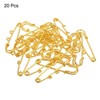 Unique Bargains Metal Decorative DIY Women's Clothing Dress 2 Holes Sewing Brooch Pins 20 Pcs - 3 of 4