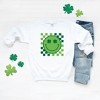 Simply Sage Market Women's Graphic Sweatshirt Clover Eyes Smiley St. Patrick's Day - 3 of 3
