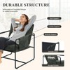 Kuamsinova Modern Minimalist Accent Chair with Side Pockets,Plush Chenille Armchair for Living Room,Removable Cushion,300lbs Capacity - 4 of 4