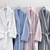 Grund Ocean Isle 100 Percent Organic Turkish Cotton GOTS Certified Ultra Soft Quick Absorbing Towel Bathrobe, Large, Slate Gray - 4 of 4