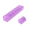 Unique Bargains 7 Grids Single Row Hung-Chain Pill Case 1 Pc - 3 of 4