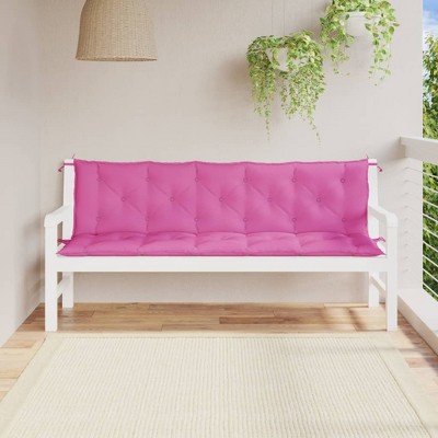 vidaXL Garden Bench Cushions 2 pcs Pink Oxford Fabric