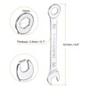 Unique Bargains CR-V Chrome Plated 6-Point Ended Box 15 Degree Offset Open End Metric Thin Combination Wrench - 2 of 4