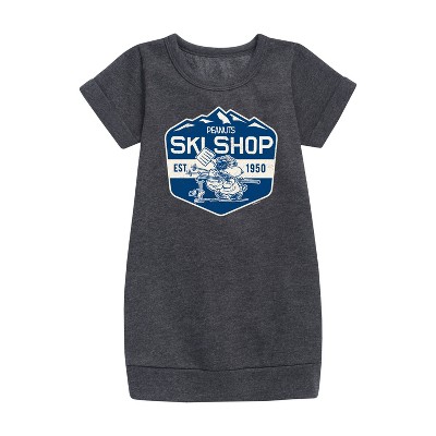 - Peanuts - Ski Shop Graphic Short Sleeve Fleece Dress