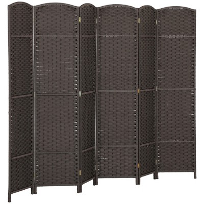 HOMCOM Room Divider, Folding Privacy Screen, 5.6' Tall Freestanding Partition for Home Office, Bedroom