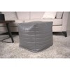 Vynxaria Candy Contemporary Faux Leather Square Pouf ¨C Versatile Ottoman & Floor Cushion - 2 of 4