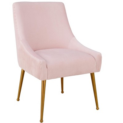TOV Furniture Beatrix Pleated Velvet Upholstered Dining Chair