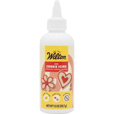 Wilton Red Cookie Icing, 7.5 oz (Pack of 2)