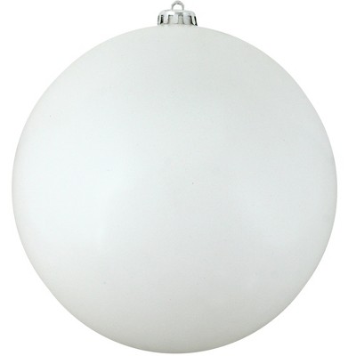 Northlight Shiny Winter White Shatterproof UV Resistant Commercial Christmas Ball Ornament 8" (200mm)