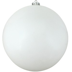 Northlight Shiny Commercial Shatterproof Christmas Ball Ornament 10" (250mm) - Winter White - 1 of 4