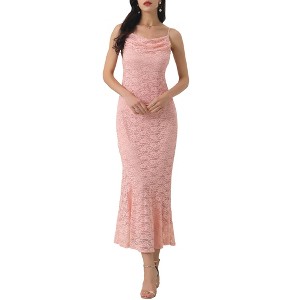 INSPIRE CHIC Women's Lace Spaghetti Strap Bodycon Dresses - 1 of 4