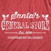 Mens Funny T Shirts Santas General Store Sarcastic Christmas Graphic Novelty Tee For Men - Crazy Dog Men's T Shirt Gift For Christmas - 2 of 4
