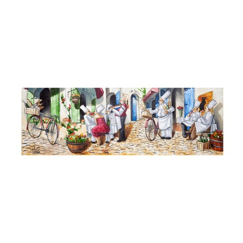 Trademark Fine Art - Ronald West Chefs Day Off Canvas Art - 47 X 16 ...