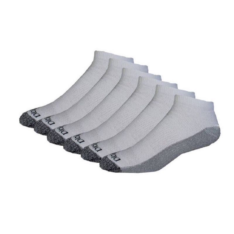 Dickies Dri-Tech Moisture Control Casual Socks 6pk - White 6-12, 6 of 9