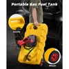 15 Gallon Gas Can, Portable Gas Storage Tank with LE Fluid Transfer Siphon Pump, Fuel Transfer Tanks with 10ft, Delivery Hose Diesel Fuel Can - 3 of 4