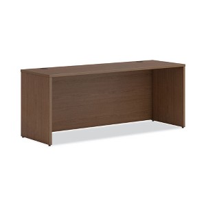HON Mod Credenza Shell, 72w x 24d x 29h, Sepia Walnut - 1 of 4