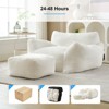 Mjkone Bean Bag Chair, Big Beanbag Chair with Ottoman - 4 of 4